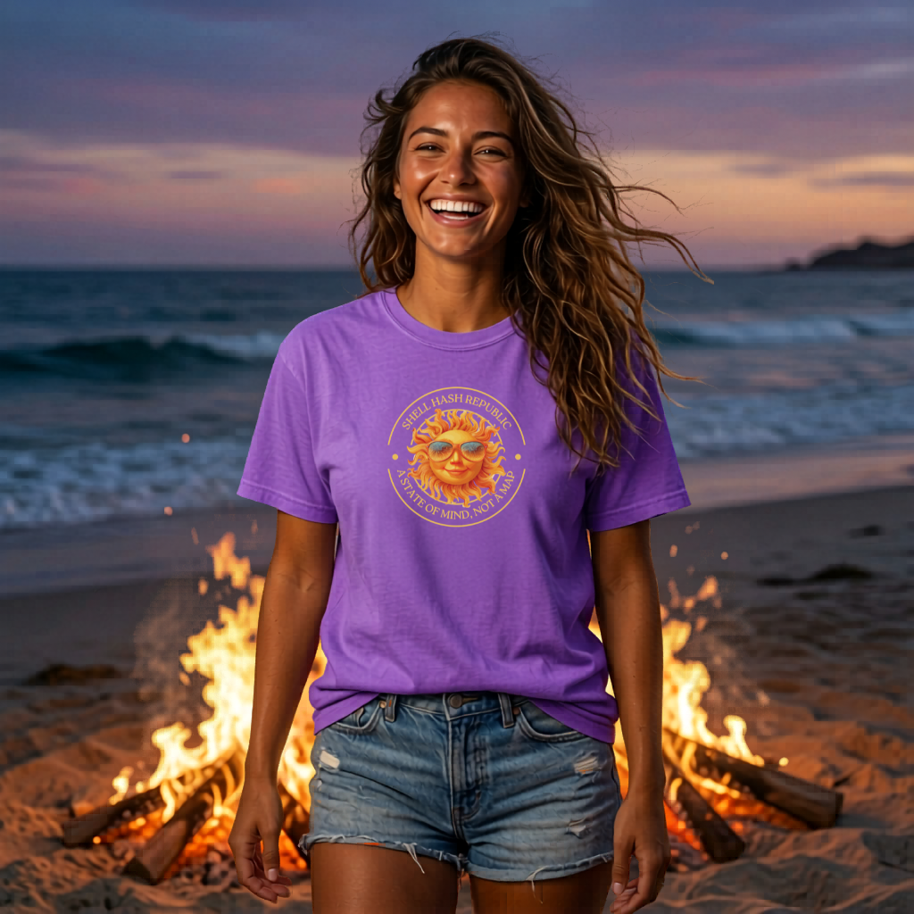 Shell Hash Republic - Comfort Colors - Multi Colors - T-Shirt | Solar Shades Tee