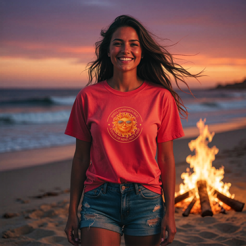 Shell Hash Republic - Comfort Colors - Multi Colors - T-Shirt | Solar Shades Tee