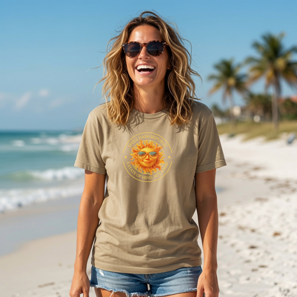 Shell Hash Republic - Comfort Colors - Multi Colors - T-Shirt | Solar Shades Tee