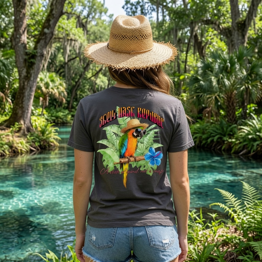 Shell Hash Republic - Comfort Colors Pepper T-Shirt |Toucan Paradise
